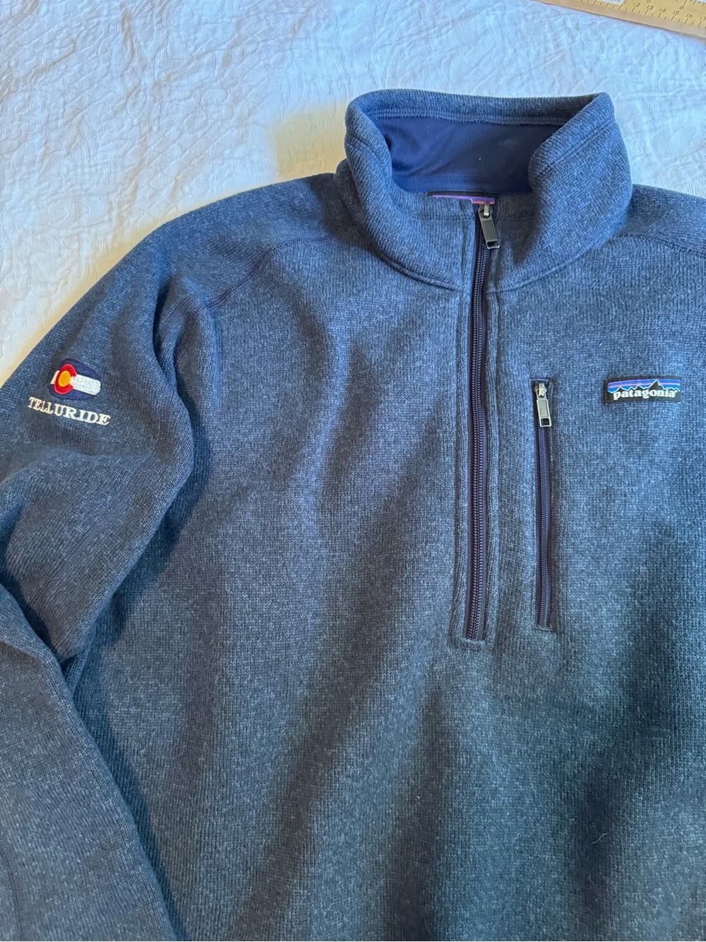 Patagonia Men’s XL Better Sweater Jacket Telluride Colorado Full Zip Gray